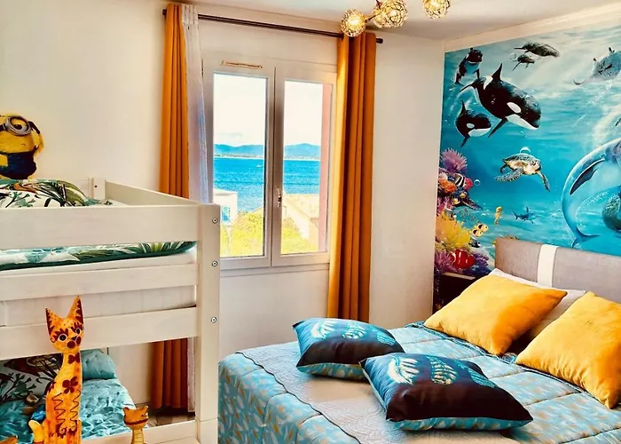 Superbe 5 Etoiles Presqu'ile De Giens La Madrague Rita La D'or Vue Piscine