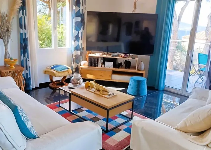 Villa Superbe 5 Etoiles Presqu'ile De Giens La Madrague Rita La D'or Vue Piscine Hyères