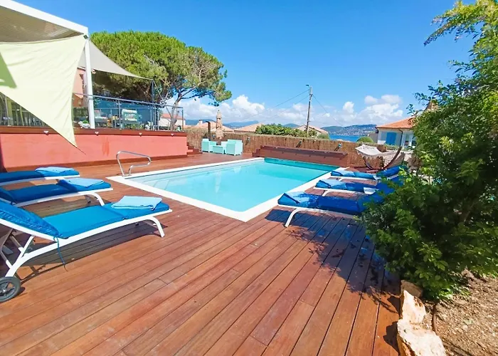 Superbe 5 Etoiles Presqu'ile De Giens La Madrague Rita La D'or Vue Piscine * Hyères