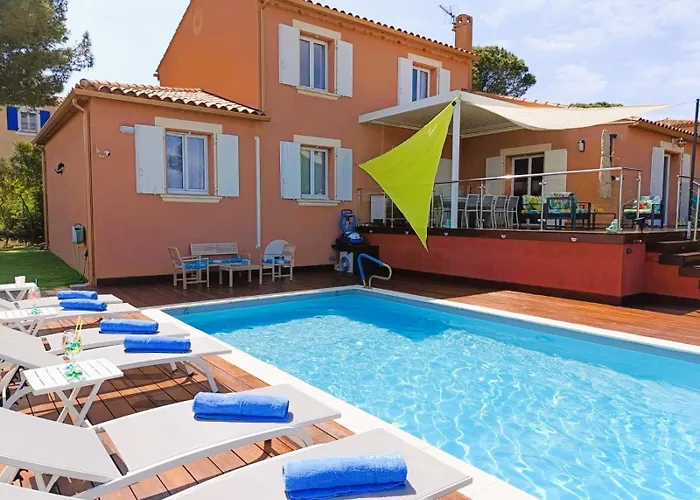 Superbe 5 Etoiles Presqu'ile De Giens La Madrague Rita La D'or Vue Piscine *